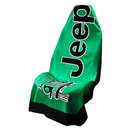 Seat Armour Towel2GO Green Seat Cover for Jeep SE43482